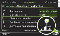 Configuration de la connexion de données